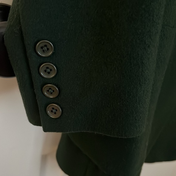 Kelly Green Wool blazer with matching skirt. - Picture 5 of 8